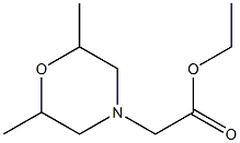 ethyl 2-(2,6-dimethylmorpholin-4-yl)acetate Structural