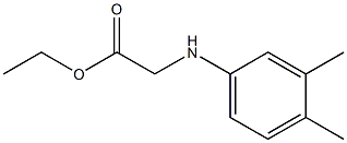 ethyl 2-[(3,4-dimethylphenyl)amino]acetate Structural