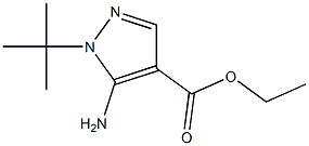 ethyl 5-amino-1-tert-butyl-1H-pyrazole-4-carboxylate Structural