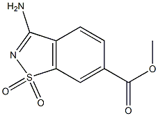 methyl 3-amino-1,2-benzisothiazole-6-carboxylate 1,1-dioxide