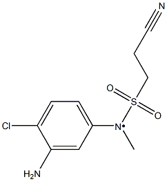 N-(3-amino-4-chlorophenyl)-2-cyano-N-methylethane-1-sulfonamido