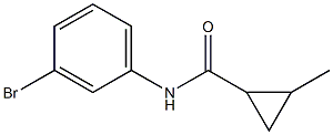 N-(3-bromophenyl)-2-methylcyclopropanecarboxamide Structural