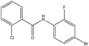 N-(4-bromo-2-fluorophenyl)-2-chlorobenzamide Structural