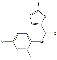 N-(4-bromo-2-fluorophenyl)-5-methylfuran-2-carboxamide Structural