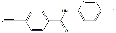 N-(4-chlorophenyl)-4-cyanobenzamide Structural