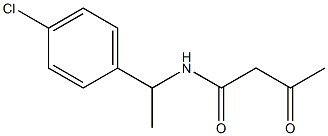 N-[1-(4-chlorophenyl)ethyl]-3-oxobutanamide Structural