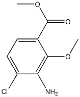 3-Amino-4-chloro-2-methoxy-benzoic acid methyl ester Structural