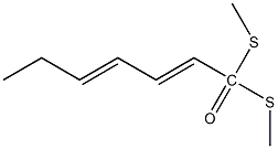 1,1-Dimethylthio-2,4-heptadienal Structural