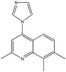 Quinoline,  4-(1H-imidazol-1-yl)-2,7,8-trimethyl- Structural