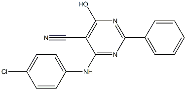 4-(4-chloroanilino)-6-hydroxy-2-phenyl-5-pyrimidinecarbonitrile