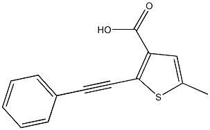 5-methyl-2-(phenylethynyl)-3-thiophenecarboxylic acid