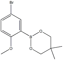 2-(5-Bromo-2-methoxyphenyl)-5,5-dimethyl-1,3,2-dioxaborinane Structural