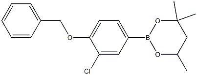 2-(4-Benzyloxy-3-chlorophenyl)-4,4,6-trimethyl-1,3,2-dioxaborinane