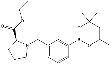 Ethyl 1-[3-(4,4,6-trimethyl-1,3,2-dioxaborinan-2-yl)benzyl]prolinate