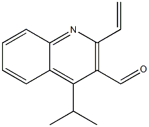 2-Vinyl-4-isopropylquinoline-3-carbaldehyde Structural