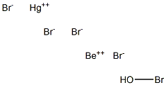 Beryllium hydroxybromide mercury(II) bromide