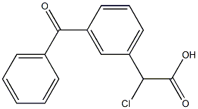 2-(m-Benzoylphenyl)-2-chloroacetic acid Structural