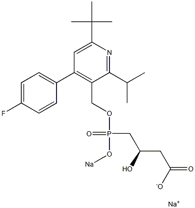 (3R)-4-[[[4-(4-Fluorophenyl)-6-tert-butyl-2-isopropyl-3-pyridinyl]methoxy]sodiooxyphosphinyl]-3-hydroxybutyric acid sodium salt