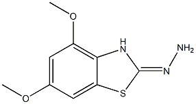 4,6-DIMETHOXY-2(3H)-BENZOTHIAZOLONE HYDRAZONE Structural