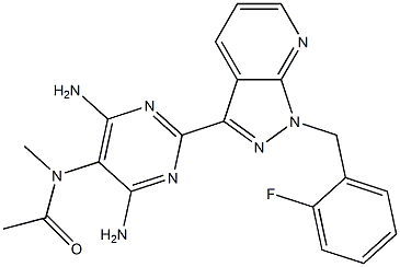 N-(4,6-diamino-2-(1-(2-fluorobenzyl)-1H-pyrazolo[3,4-b]pyridin-
3-yl)pyrimidin-5-yl)-N-methylacetamide