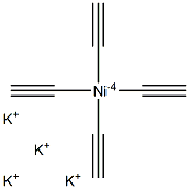 potassium tetraethynyl nickelate(4-) Structural