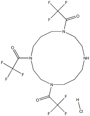 1,1',1''-(1,4,8,11-tetraazacyclotetradecane-1,4,8-triyl)tris(2,2,2- trifluoroethanone) hydrochloride Structural