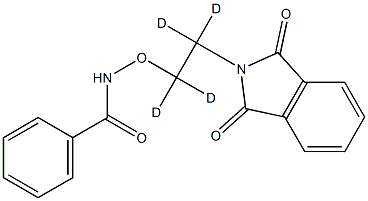N-(2-(1,3-Dioxoisoindolin-2-yl)ethoxy-d4)benzamide Structural