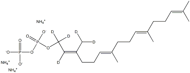 Geranylgeranyl Pyrophosphate-d5 Triammonium Salt Structural