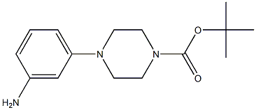 tert-Butyl 4-(3-Aminophenyl)-1-piperazinecarboxylate Structural