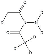 Diacetyl Hydrazine-d6 Structural