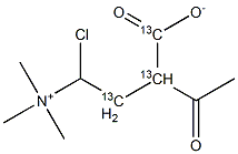Acetyl L-Carnitine-13C3 Chloride Structural