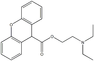 Xanthene-9-carboxylic Acid 2-(Diethylamino)ethyl Ester Structural