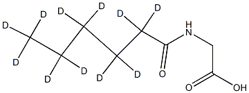 Hexanoyl-d11 Glycine Structural