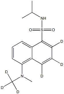 Dansyl-d6-isopropylamine Structural