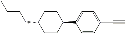 4-(trans-4-n-Butylcyclohexyl)phenylacetylene Structural