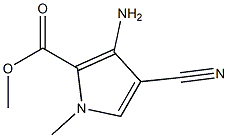 METHYL 3-AMINO-4-CYANO-1-METHYL-1H-PYRROLE-2-CARBOXYLATE Structural