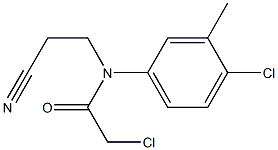 2-CHLORO-N-(4-CHLORO-3-METHYLPHENYL)-N-(2-CYANOETHYL)ACETAMIDE Structural