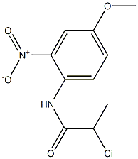 2-CHLORO-N-(4-METHOXY-2-NITROPHENYL)PROPANAMIDE Structural