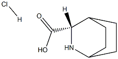 (1R,3S,4S)-2-AZABICYCLO[2.2.2]OCTANE-3-CARBOXYLIC ACID HYDROCHLORIDE Structural