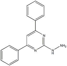 2-HYDRAZINO-4,6-DIPHENYL-PYRIMIDINE Structural