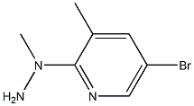 1-(5-bromo-3-methylpyridin-2-yl)-1-methylhydrazine Structural