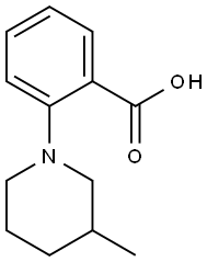 2-(3-methylpiperidin-1-yl)benzoic acid Structural