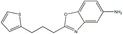 2-(3-thien-2-ylpropyl)-1,3-benzoxazol-5-amine Structural