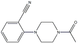 2-(4-acetylpiperazin-1-yl)benzonitrile Structural