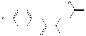 2-(4-bromophenyl)-N-(2-carbamothioylethyl)-N-methylacetamide