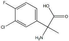 2-amino-2-(3-chloro-4-fluorophenyl)propanoic acid Structural