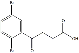 4-(2,5-dibromophenyl)-4-oxobutanoic acid Structural