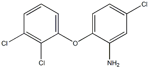 5-chloro-2-(2,3-dichlorophenoxy)aniline Structural