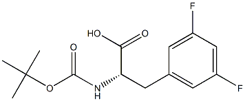 Boc-D-3,5-Difluorophenylalanine Structural