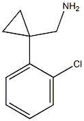 [1-(2-Chlorophenyl)cyclopropyl]methylamine Structural